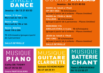 ACTIVITÉS ENFANTS 2025-2026